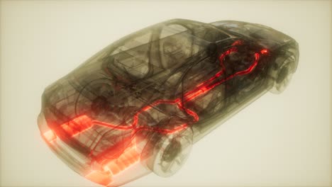 sistema de escape visible en el coche