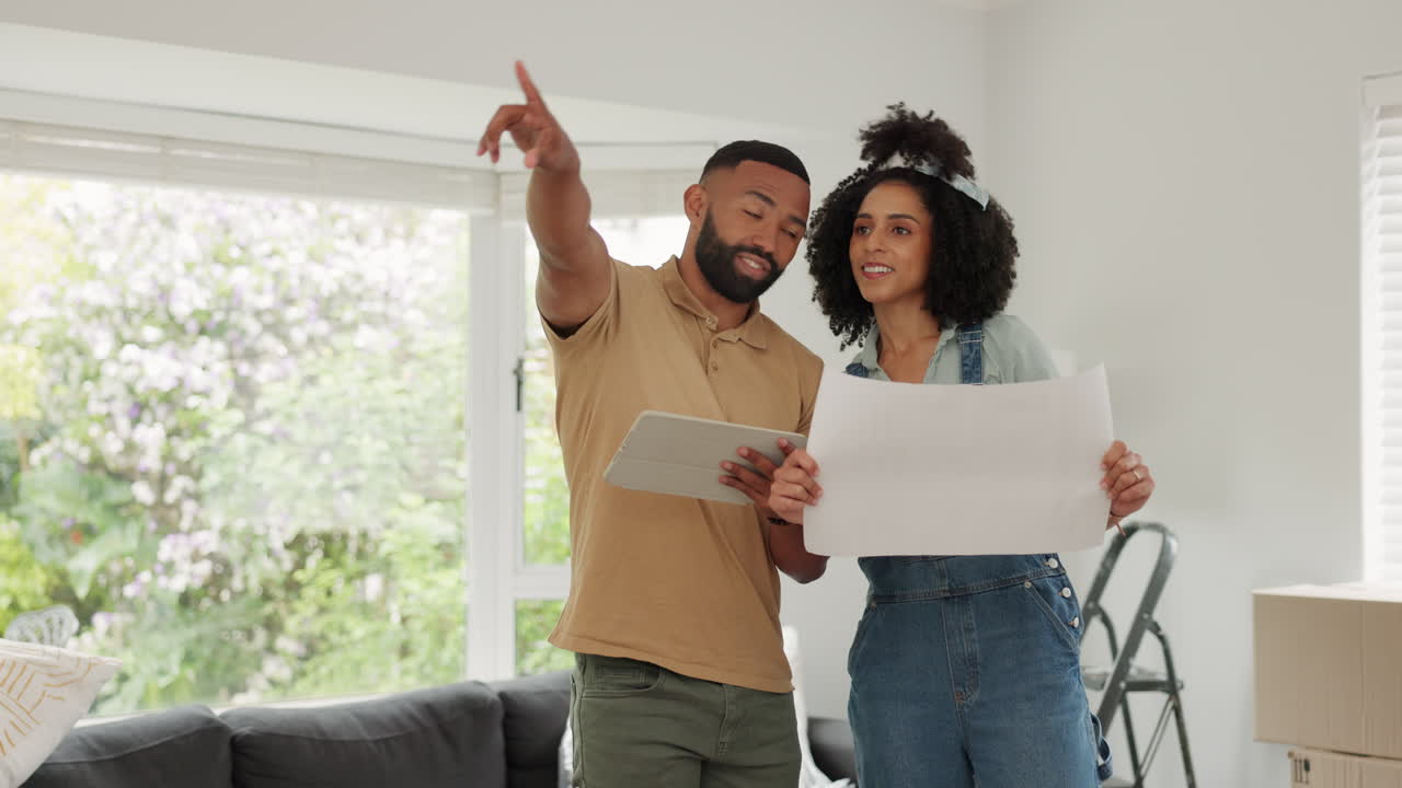 mudanza, renovación y planificación de parejas negras