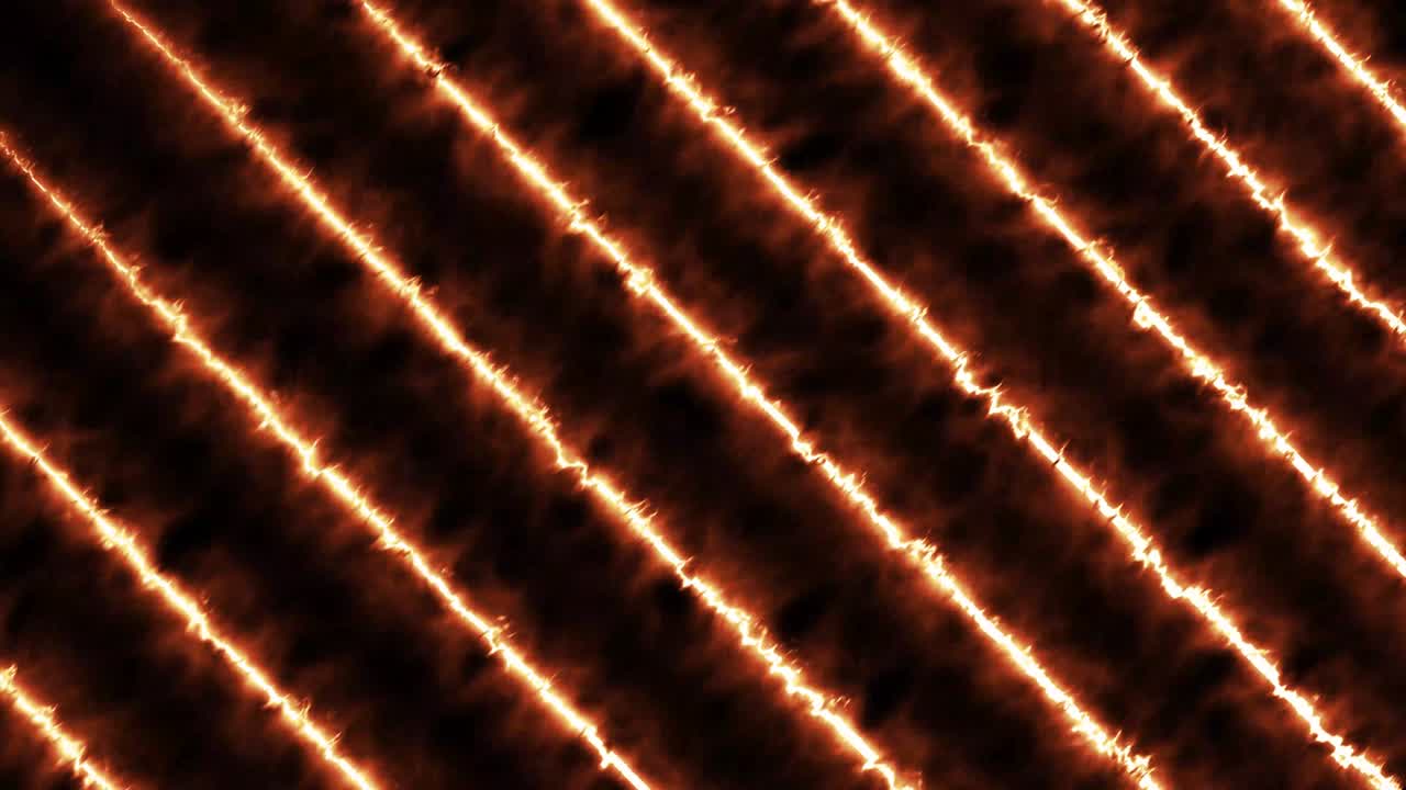 Animazione di sfondo astratta con linea di fuoco continua. Animazione 4K di linea energetica