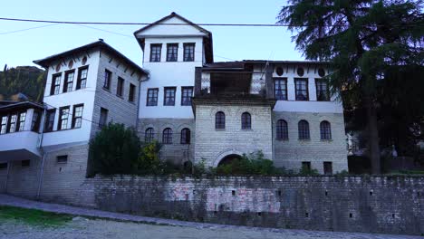 Brilliant-architecture-of-traditional-house-of-ethnographic-museum-in-Gjirokastra,-Albania