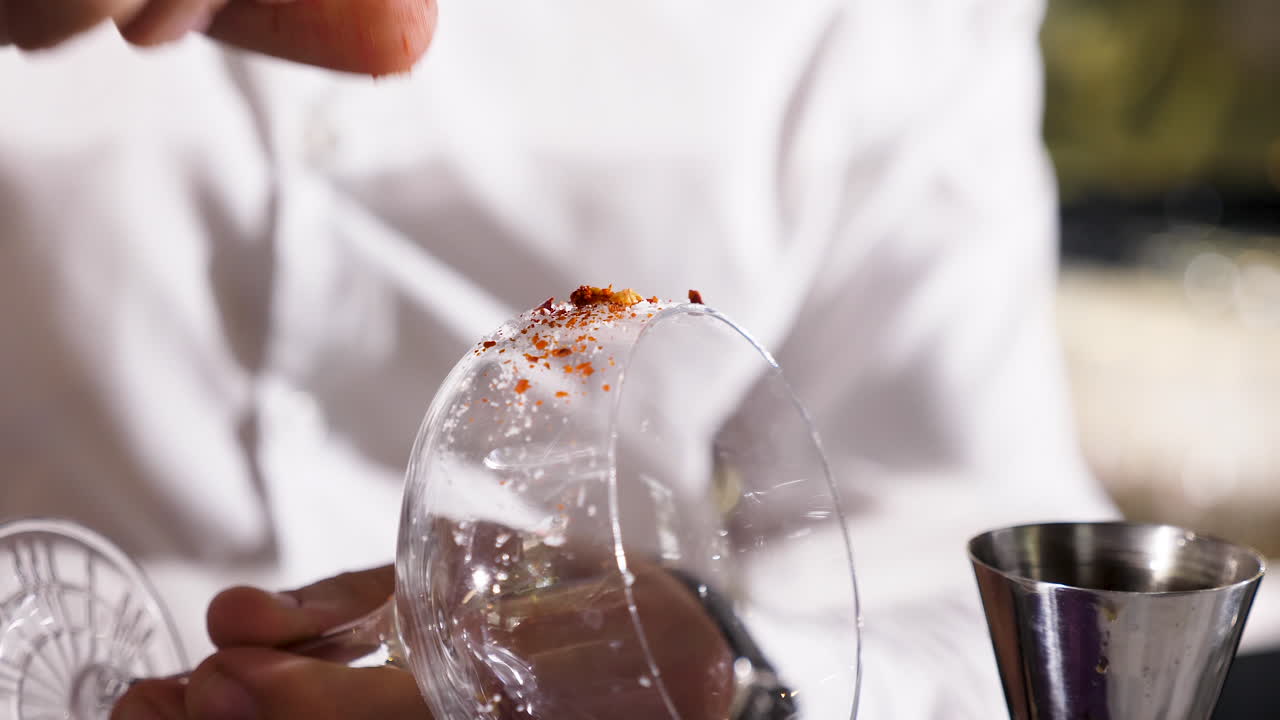 preparación de cócteles