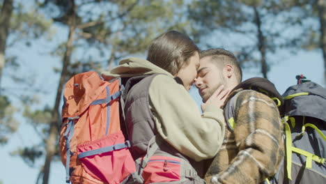 loving young couple spending time outdoors