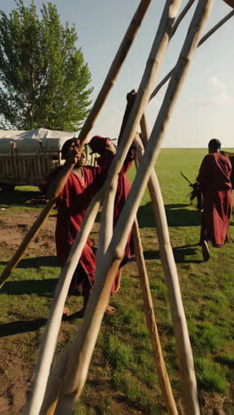 nomad life in the grasslands