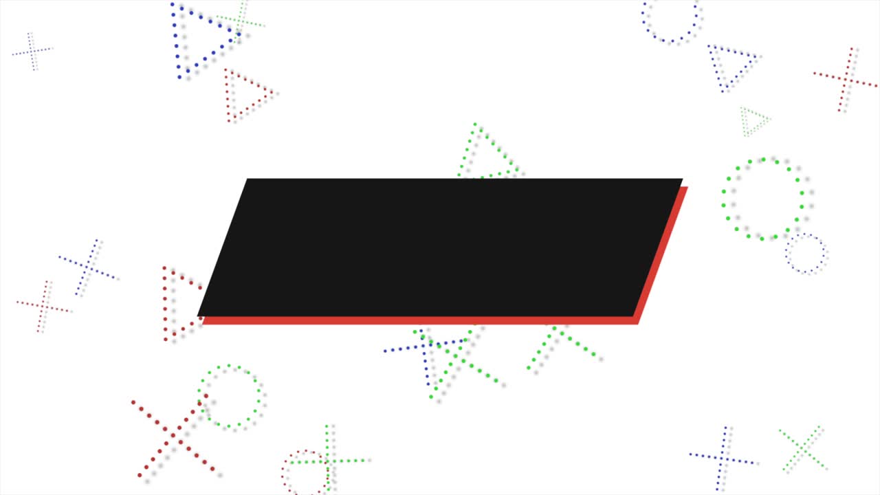 grandes cruces, círculos y triángulos formas patrón para el texto