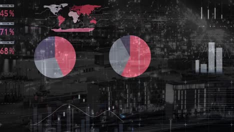 Animation-of-financial-data-processing-over-cityscape