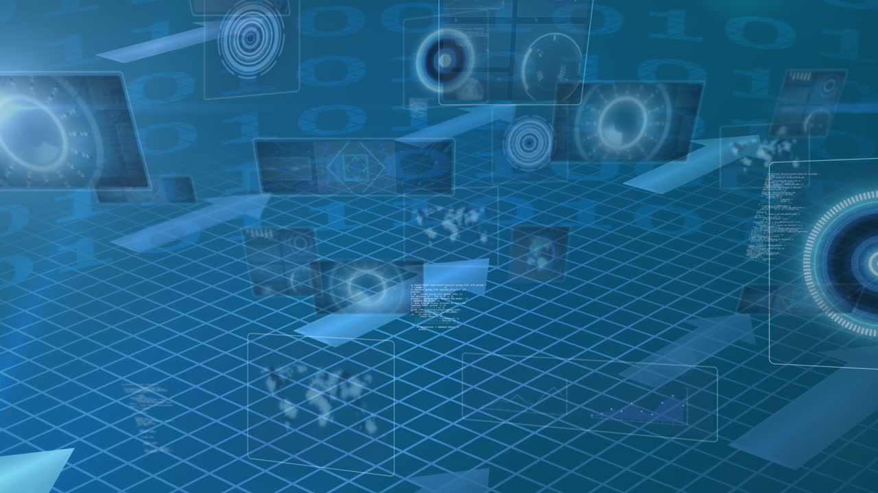 스 ⁇  스캔 및 데이터 처리 스크린에서 그리드에 화살표를 통해 애니메이션