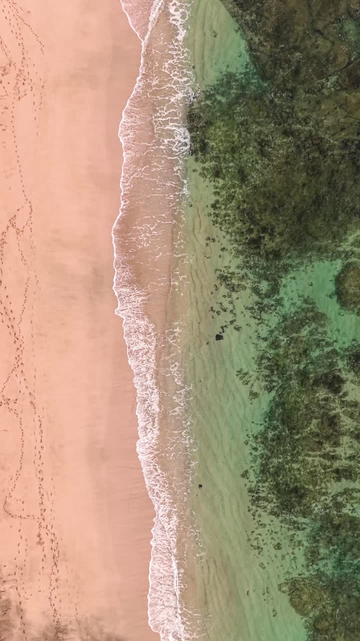 Vista aerea della spiaggia e della costa