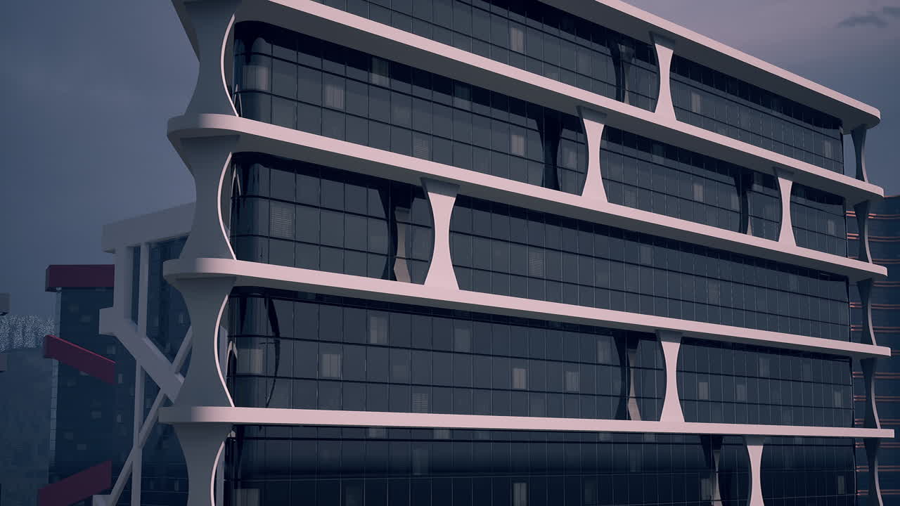 arquitectura moderna de edificios de vidrio