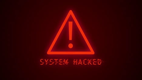 system error and hacking concepts