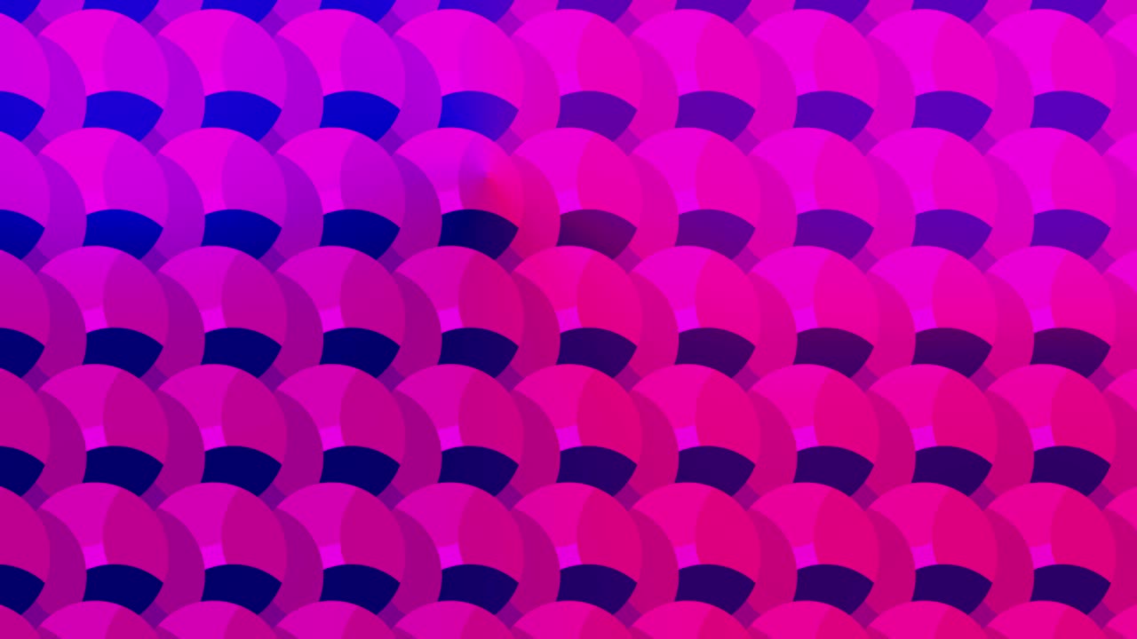 Abstract Pattern of Overlapping Circles in Purple and Pink