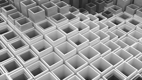 abstract geometric pattern of interlocking boxes