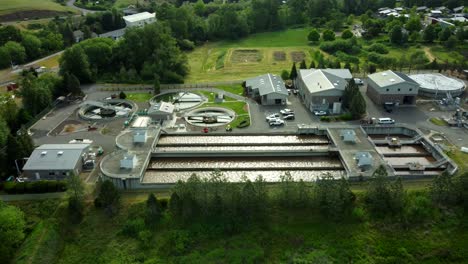 usa, or, ashland, wwtp, 45426 - wastewater treatment plant in the north of ashland. camera is stationary looking east.