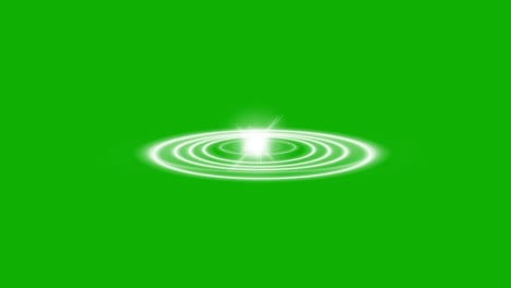 shining star and light waves motion graphics with green screen background