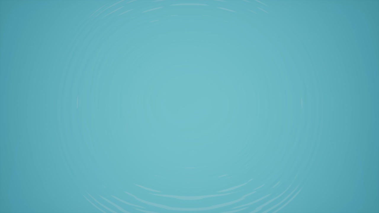 Soft Blue Water Ripple Effect from a Droplet