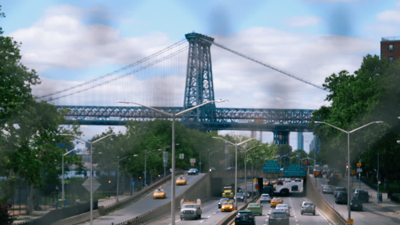 City Highway with Bridge View