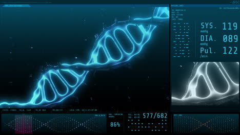 dna 분석 및 환자 모니터링 인터페이스