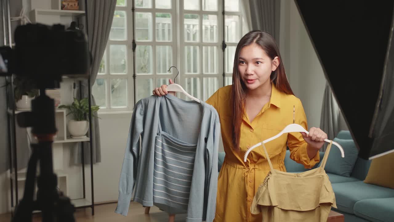 Fashion Influencer Shows Off New Clothing Collection