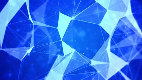 geometric abstract loop background with connected dots and lines.