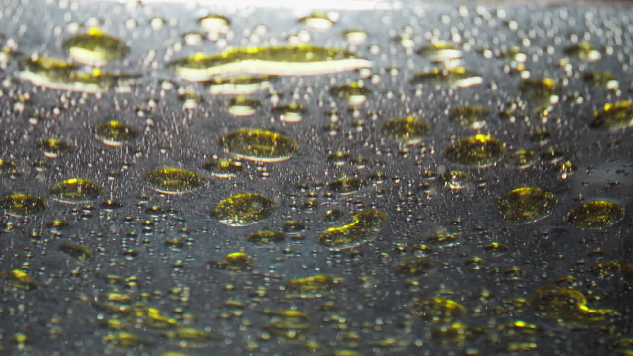 Abstract oil on turbid water, blend and mix experiment, movement