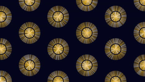 mesmerizing metallic circles on dark background a captivating repeating pattern