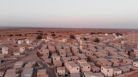 aerial-shot-of-an-old-empty-city-in-the-desert-in-palestine-near-Gaza-at-morning