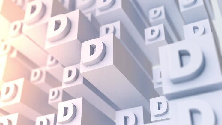 Letter D background (loopable)