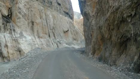 cruising on a bicycle at leh ladakh himalayas ghats pov