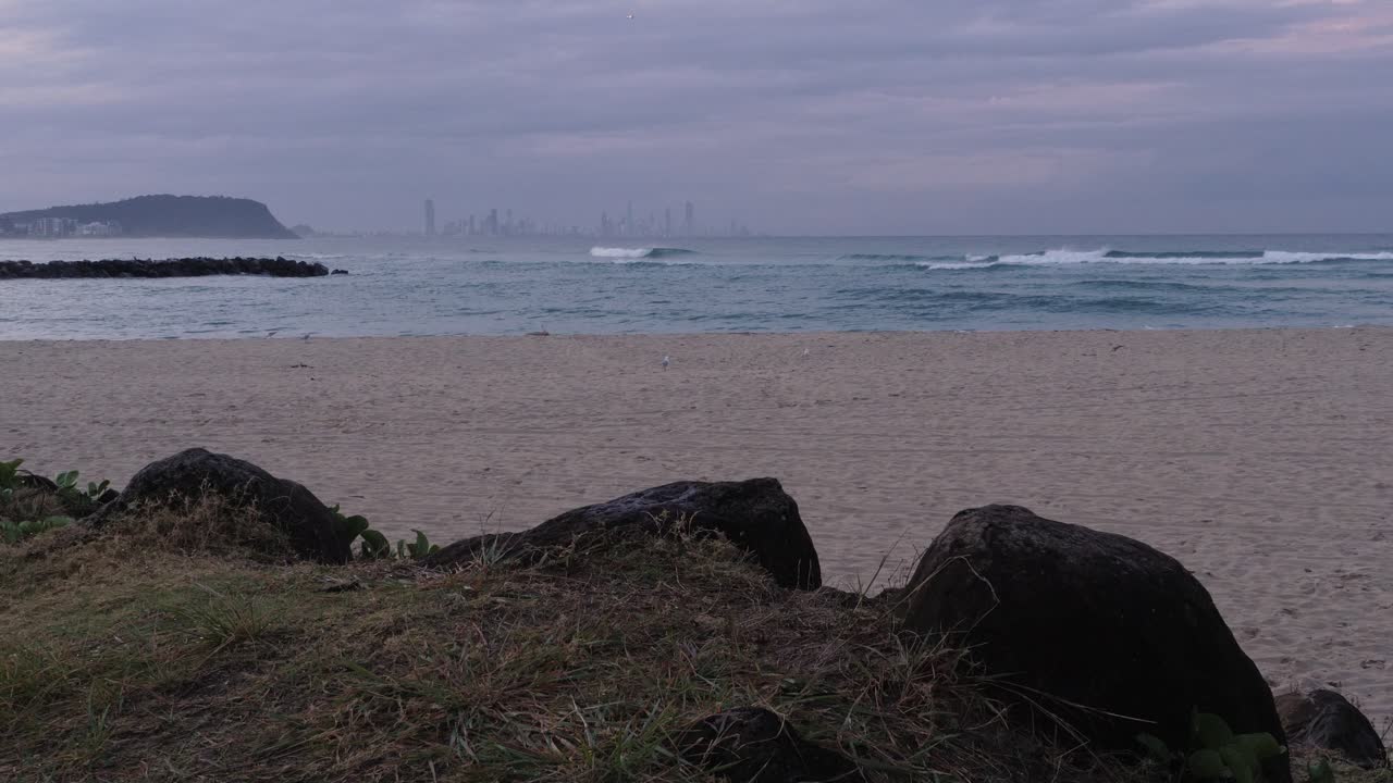 Tranquil Shore In Currumbin Alley, Gold Coast, Queensland, Australia - Wide Shot