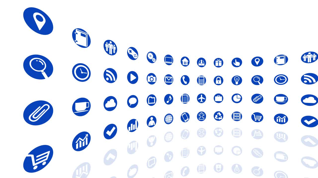 icono de tecnología símbolo de red dispositivos digitales en el fondo de internet