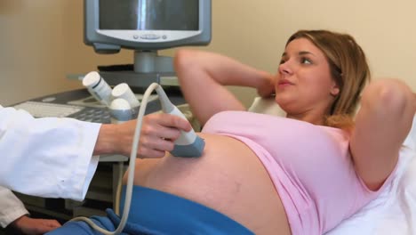 doctor performing an ultrasound