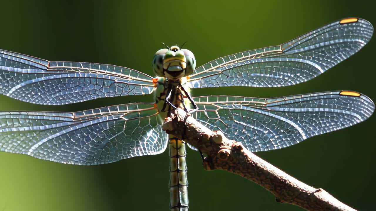 Libélula en una rama