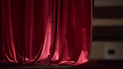 red velvet stage curtain