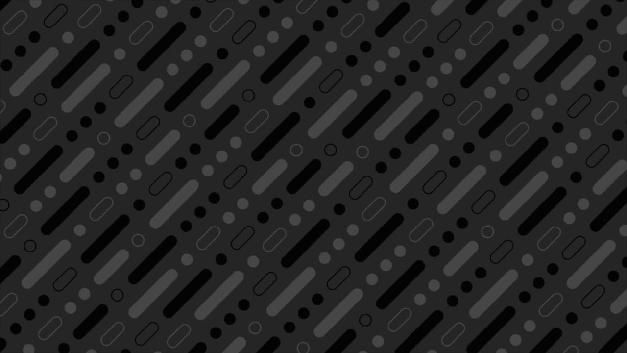 Black tech abstract minimal pattern video animation