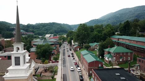 aerial reveal of first baptist church in boone nc