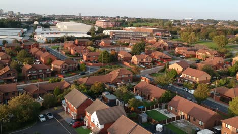 drone view of vauxhall area situated in the heart of liverpool city centre