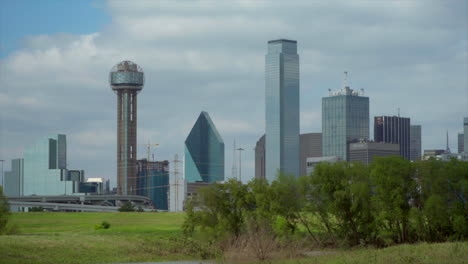 this is a static shot of the dallas, tx skyline