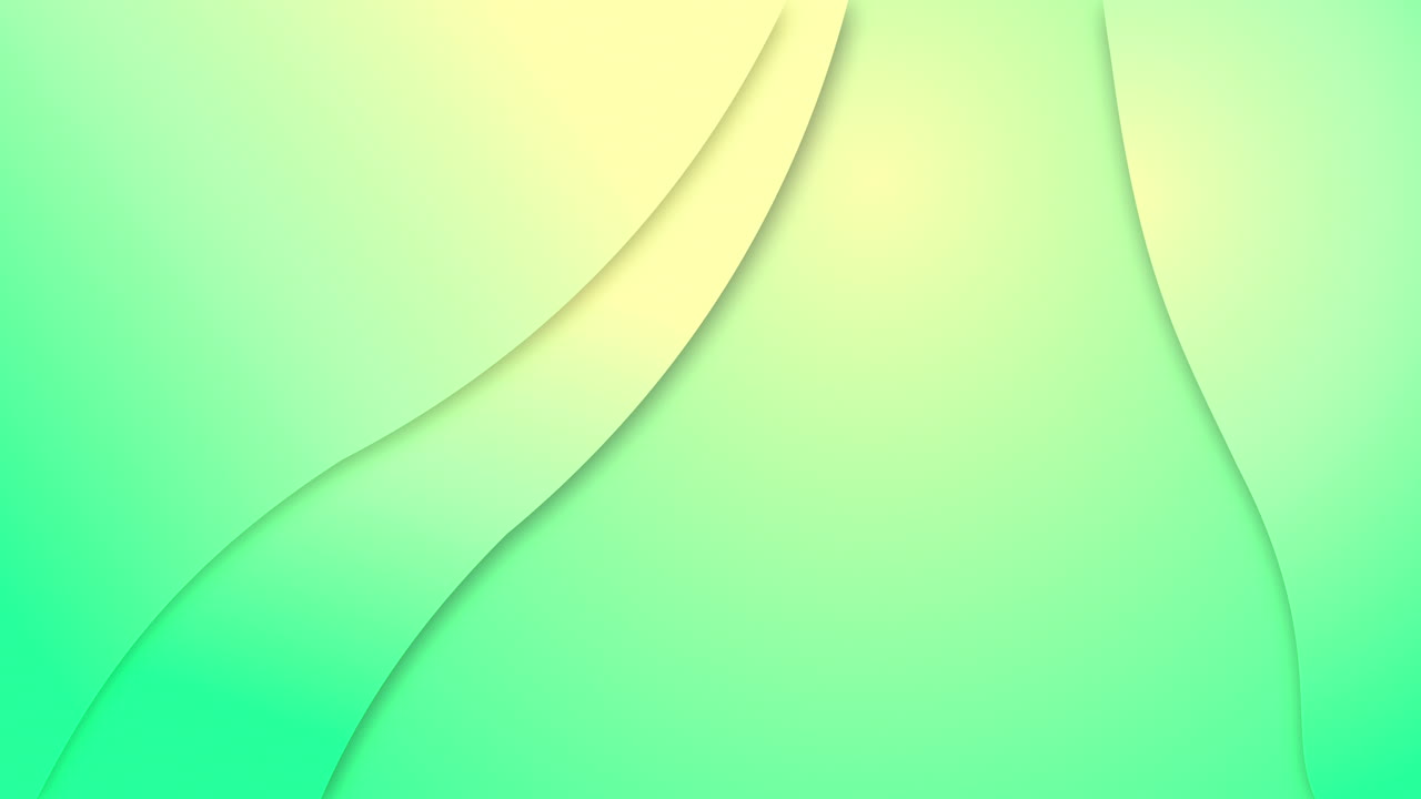 animación de líneas de gradiente verde ondulando en un bucle sin costuras