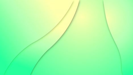 animación de líneas de gradiente verde ondulando en un bucle sin costuras