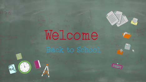 Welcome-back-to-school-text-on-blackboard