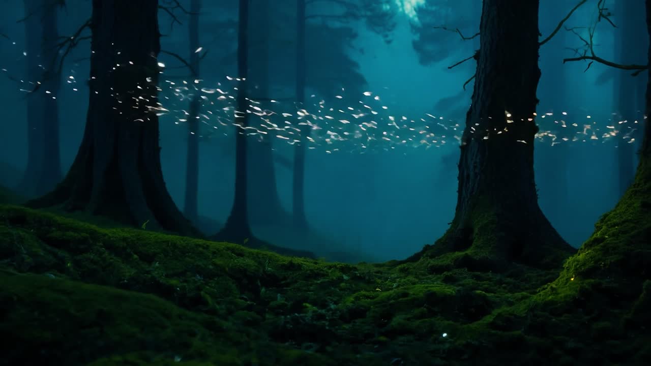 Enchanted Forest at Night