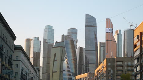modern skyscrapers in moscow