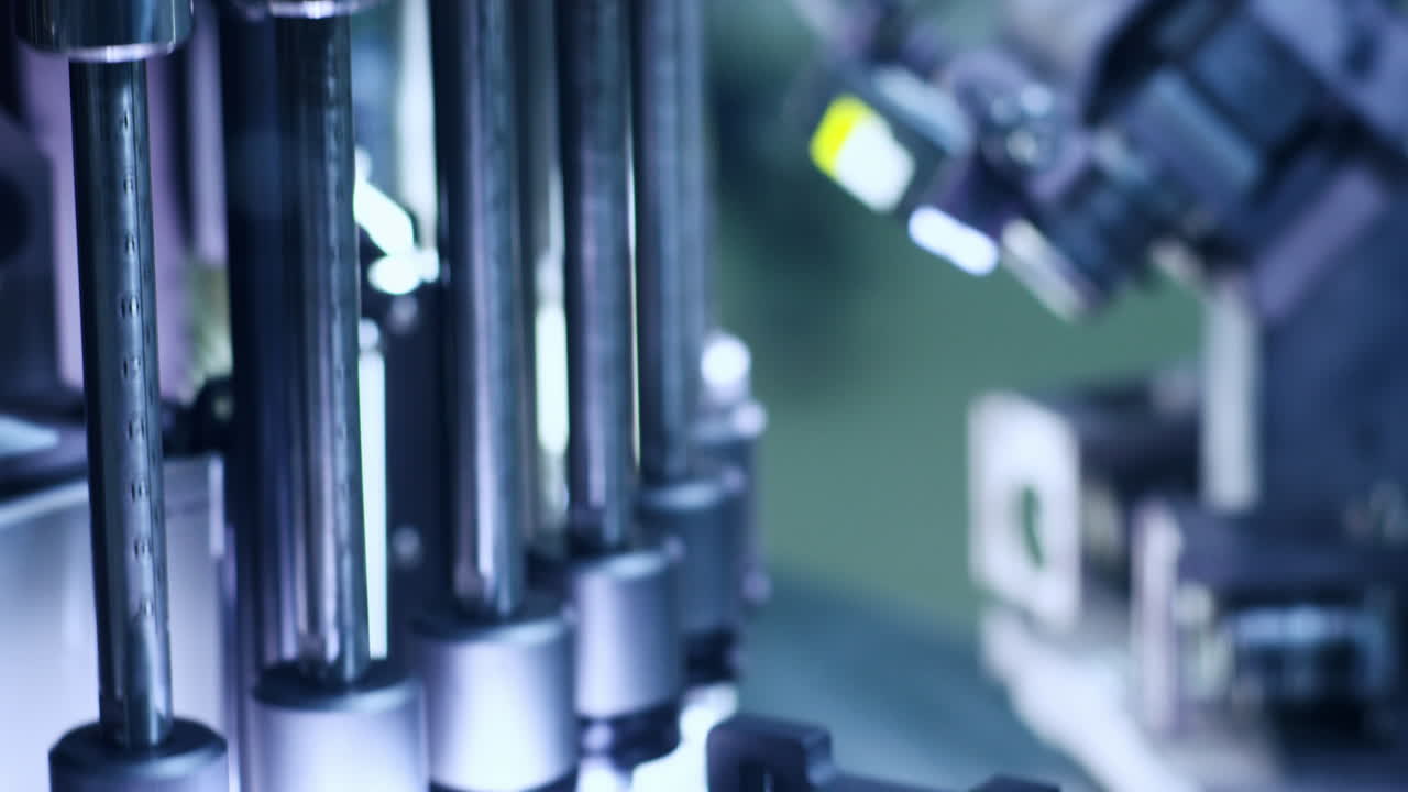 의료 공장 의 의약품 생산 라인. 의약품 산업