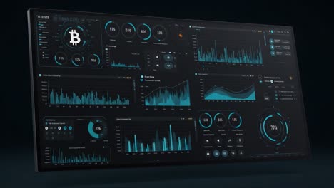 dynamic cryptocurrency dashboard showcasing bitcoin analytics with real-time data visualizations and insights for traders and investors in a modern interface