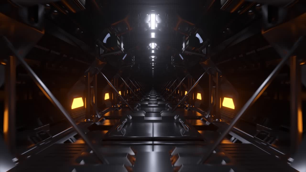 Futuristic Spaceship Corridor