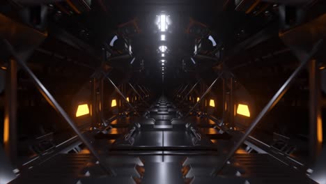 futuristic spaceship corridor