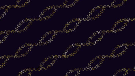 waves pattern from colorful rings and lines on black gradient