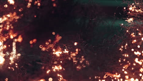 mesmerizing steel wool spinning with glowing sparks