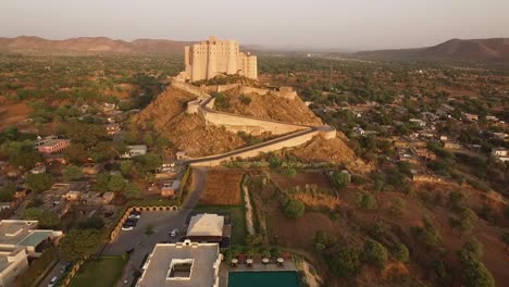 an aerial view shows the alila fort bishangarh in jaipur rajasthan india 4