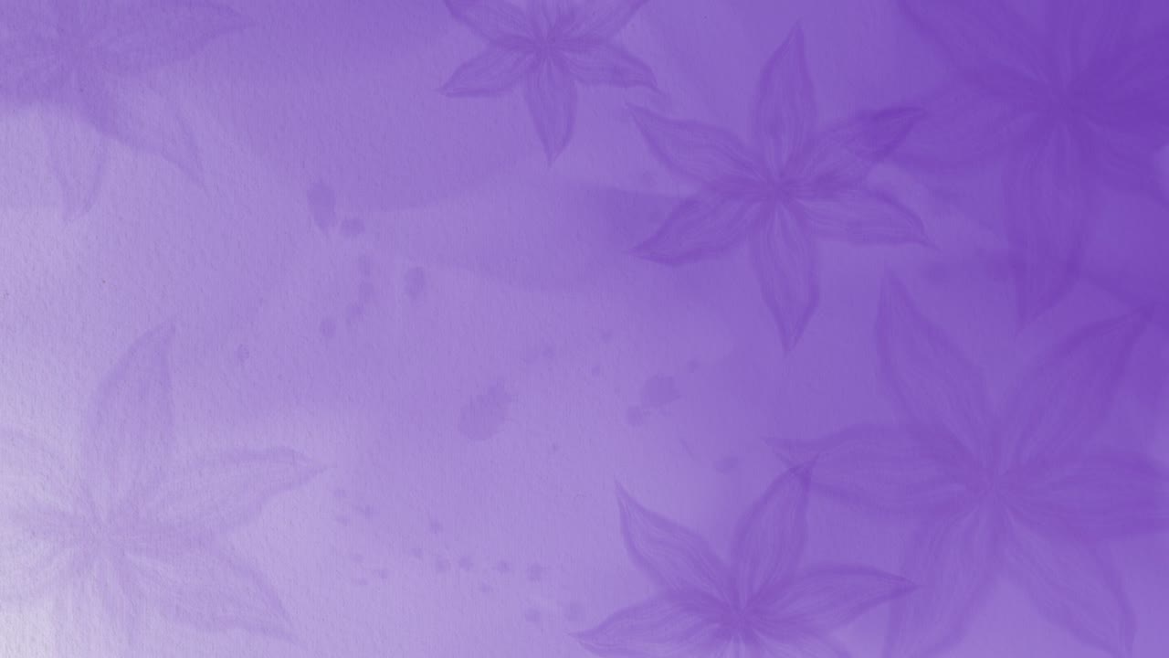 flores de acuarela, fondo de bucle 4k