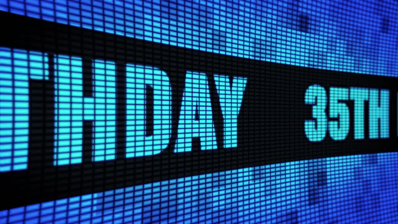 Happy 35th Birthday Digital Display